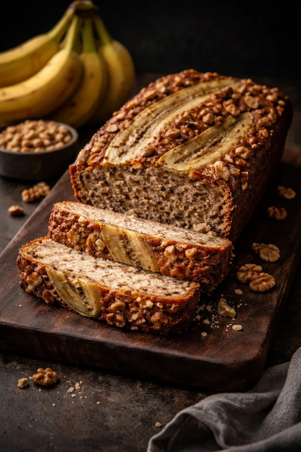 Receta de pan de plátano